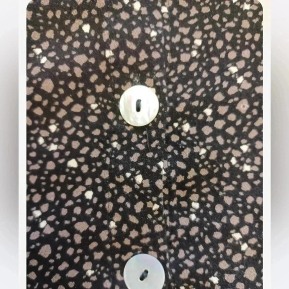 Habitat Button Down Long Sleeve Smock Top Size Small - Picture 6 of 10